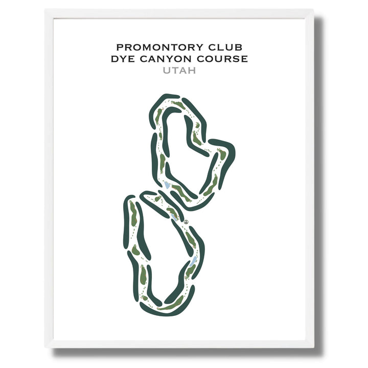 Promontory Club - Dye Canyon Golf Course, Utah - Printed Golf Courses