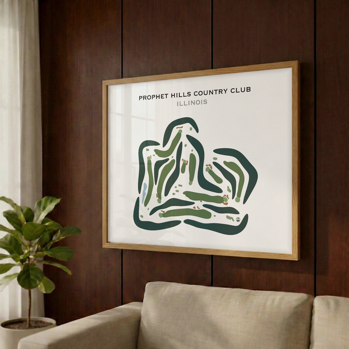 Prophet Hills Country Club, Illinois - Printed Golf Courses