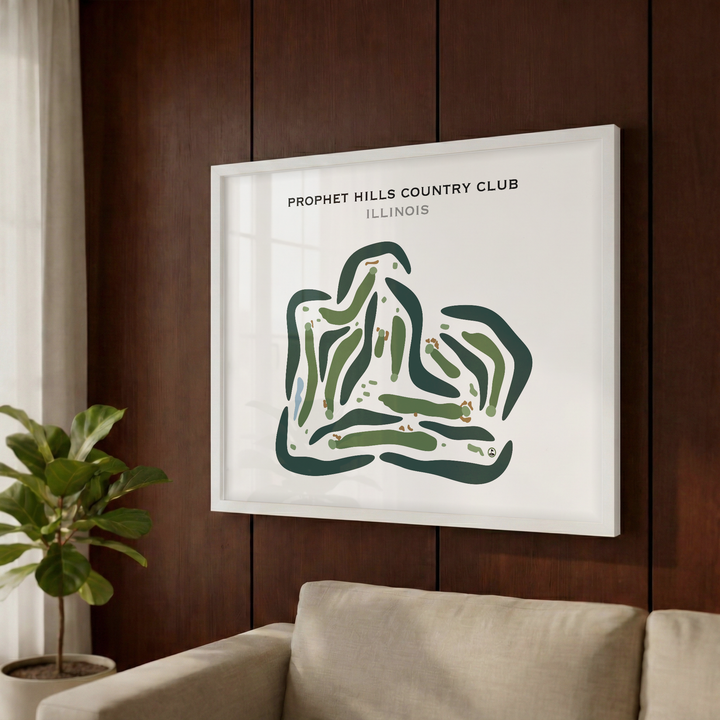 Prophet Hills Country Club, Illinois - Printed Golf Courses