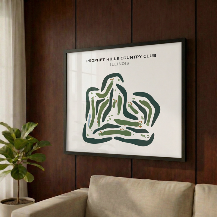Prophet Hills Country Club, Illinois - Printed Golf Courses