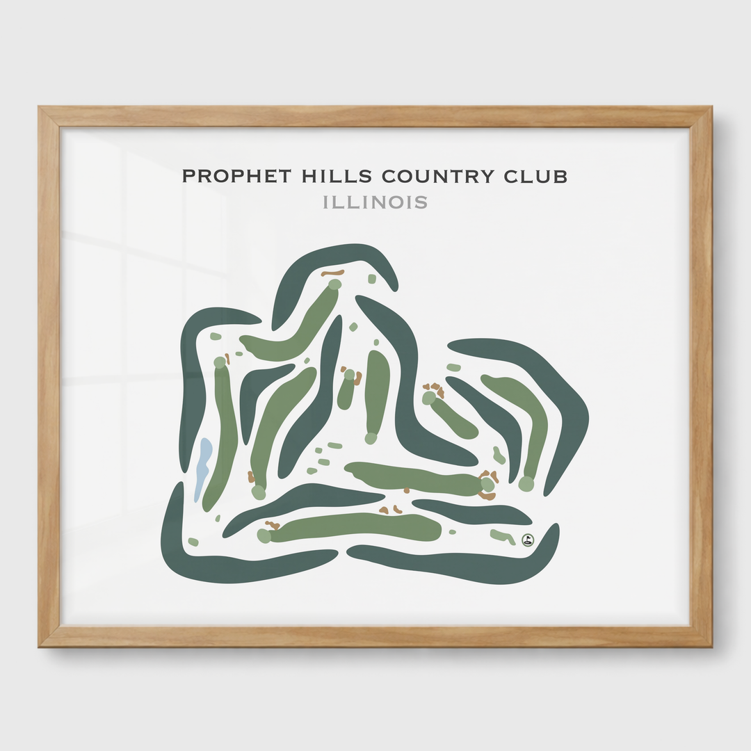 Prophet Hills Country Club, Illinois - Printed Golf Courses