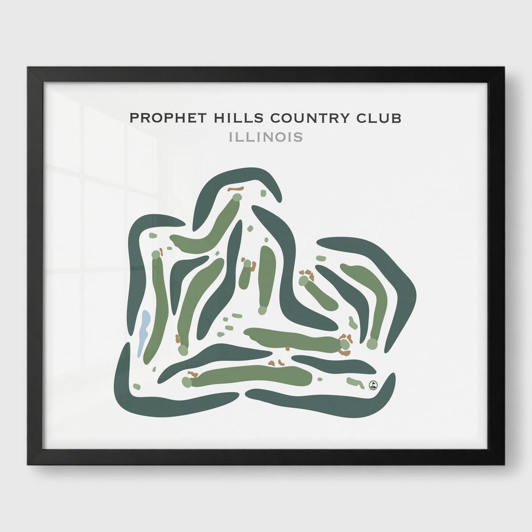 Prophet Hills Country Club, Illinois - Printed Golf Courses