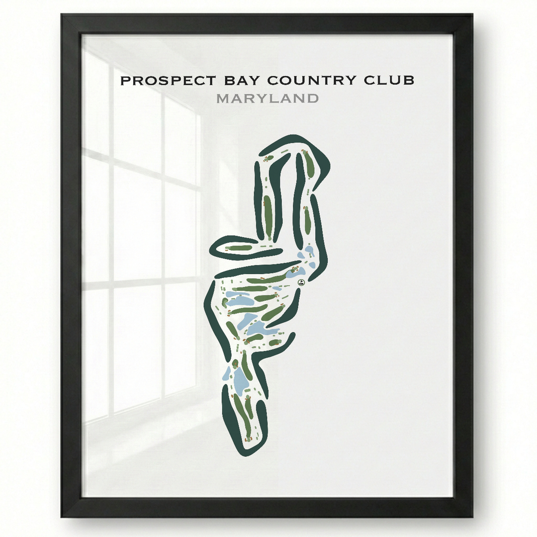 Prospect Bay Country Club, Maryland - Printed Golf Courses