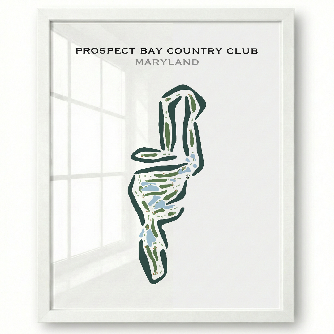 Prospect Bay Country Club, Maryland - Printed Golf Courses