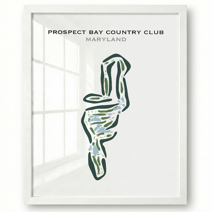 Prospect Bay Country Club, Maryland - Printed Golf Courses