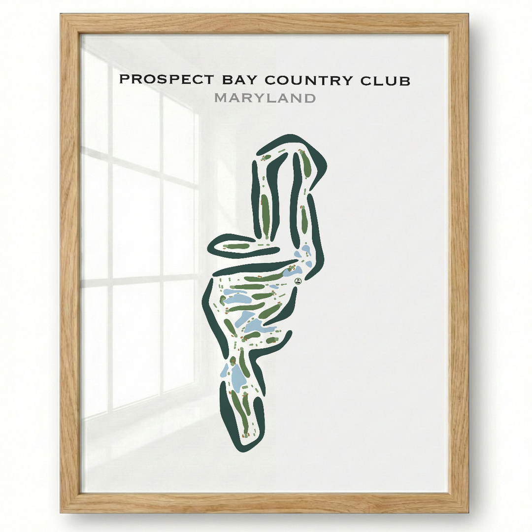 Prospect Bay Country Club, Maryland - Printed Golf Courses