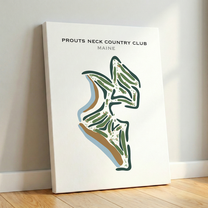 Prouts Neck Country Club, Maine - Printed Golf Course