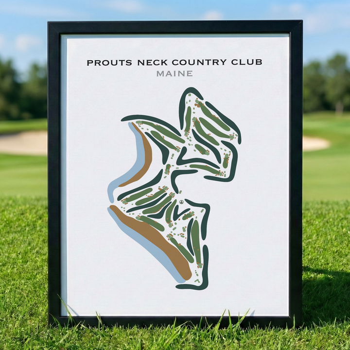 Prouts Neck Country Club, Maine - Printed Golf Course