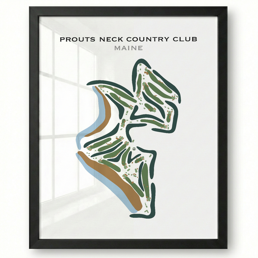 Prouts Neck Country Club, Maine - Printed Golf Course