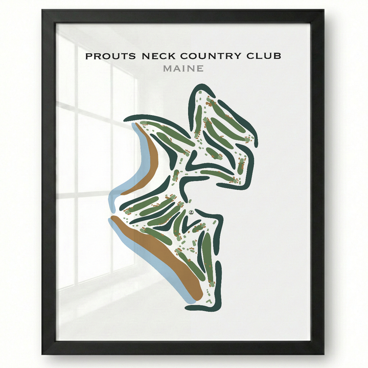 Prouts Neck Country Club, Maine - Printed Golf Course
