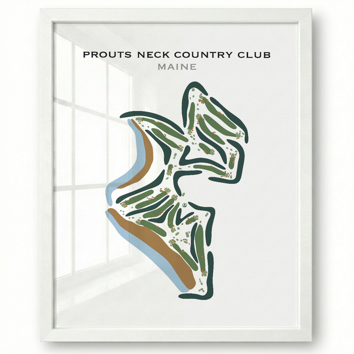 Prouts Neck Country Club, Maine - Printed Golf Course