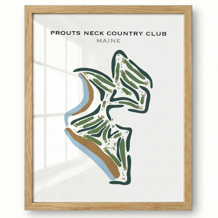 Prouts Neck Country Club, Maine - Printed Golf Course
