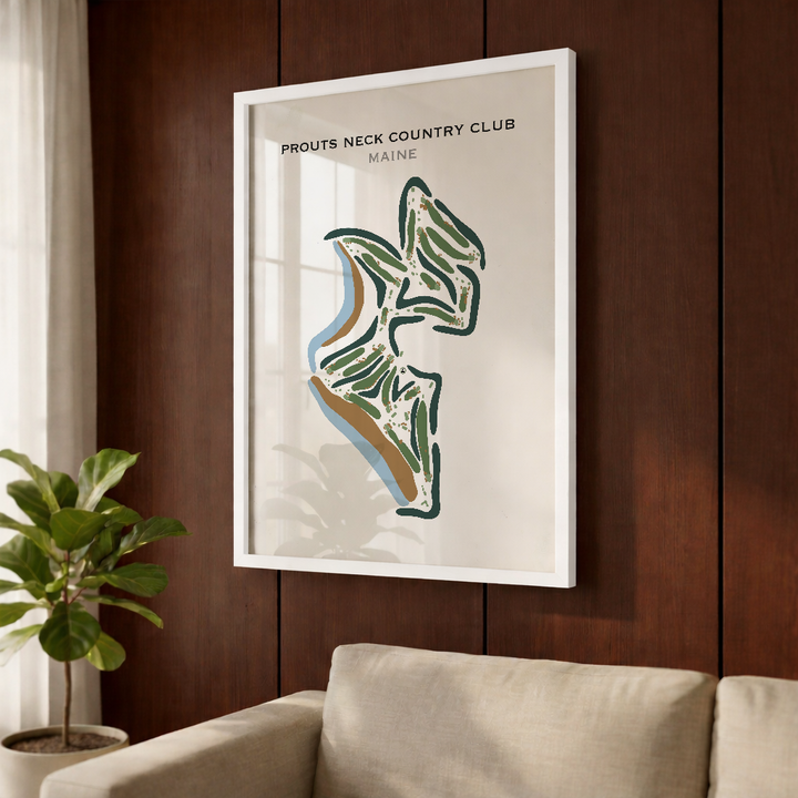 Prouts Neck Country Club, Maine - Printed Golf Course
