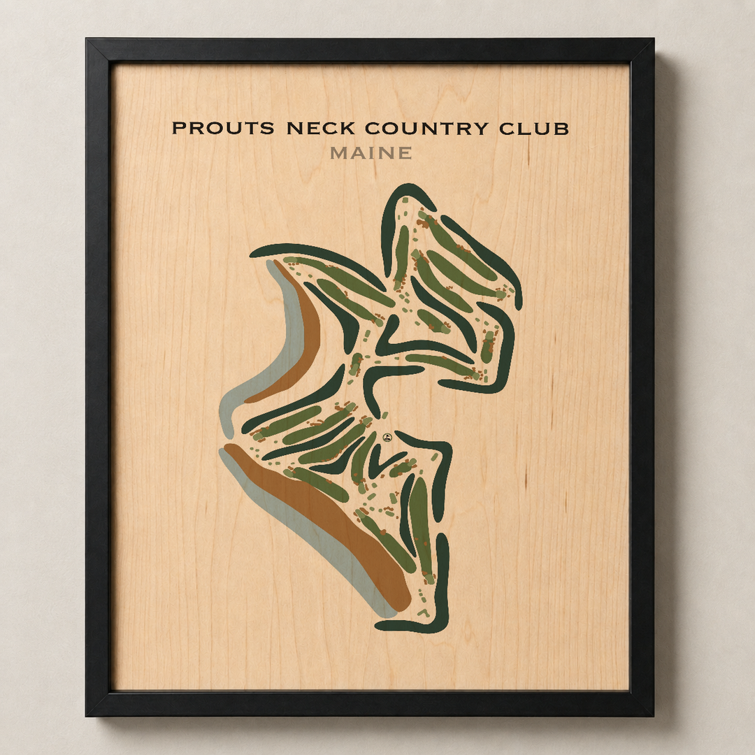Prouts Neck Country Club, Maine - Printed Golf Course