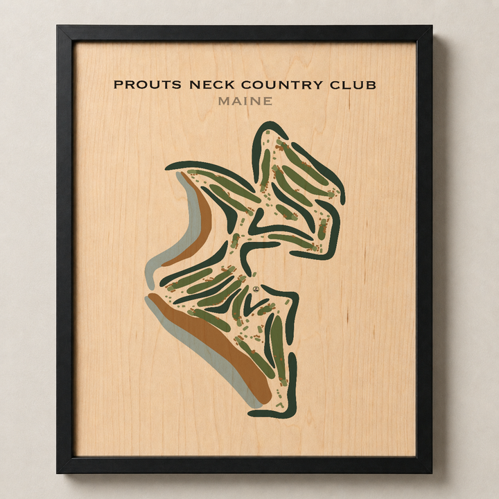 Prouts Neck Country Club, Maine - Printed Golf Course