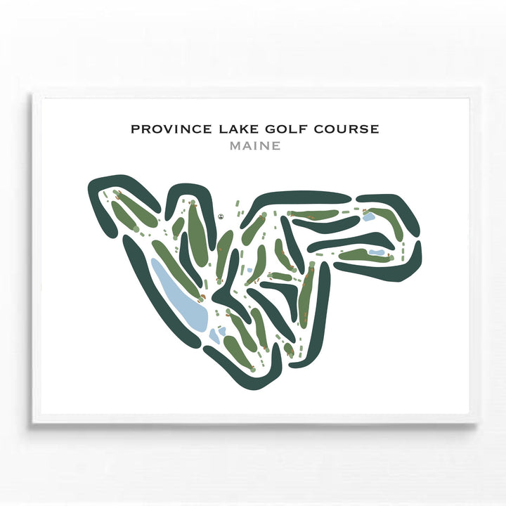 Province Lake Golf Course, Maine - Printed Golf Courses