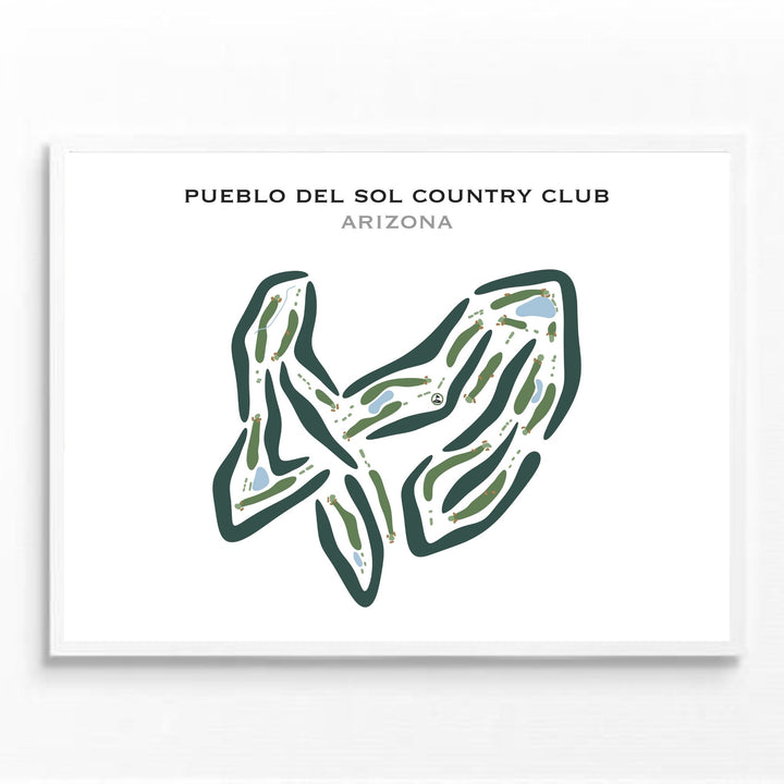 Pueblo Del Sol Country Club, Arizona - Printed Golf Courses