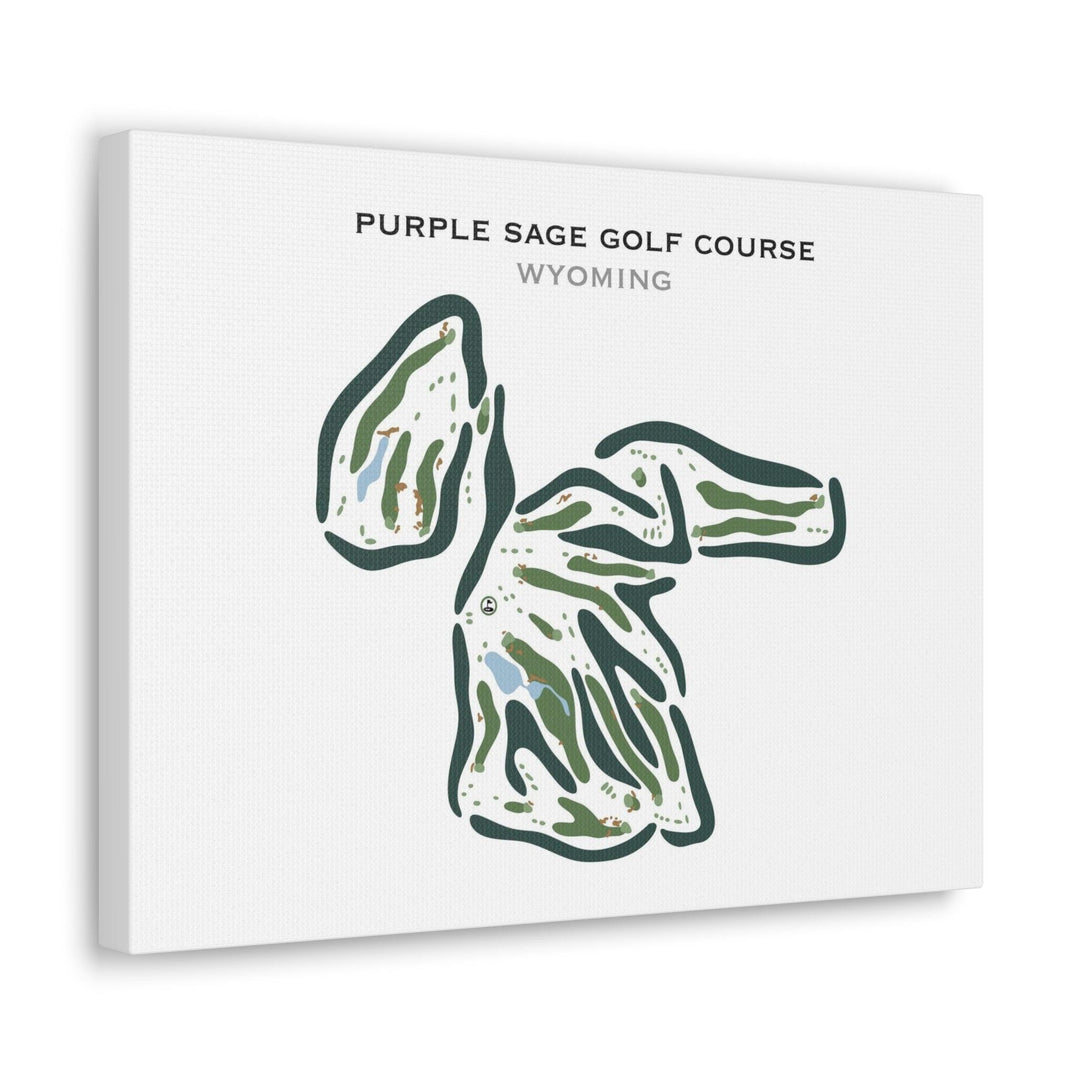 Purple Sage Golf Course, Evanston, Wyoming- Printed Golf Courses - Golf Course Prints