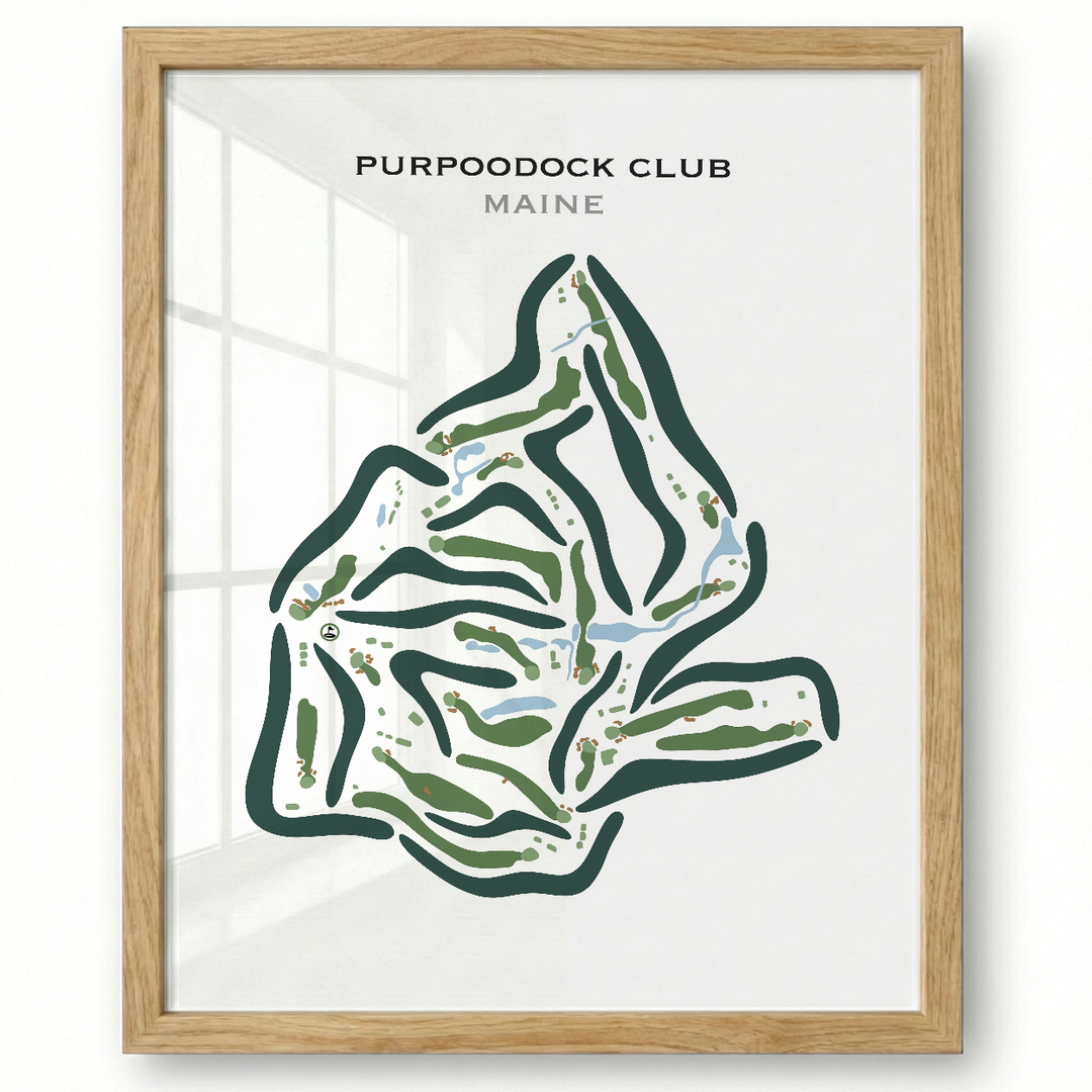 Purpoodock Club, Maine - Printed Golf Courses