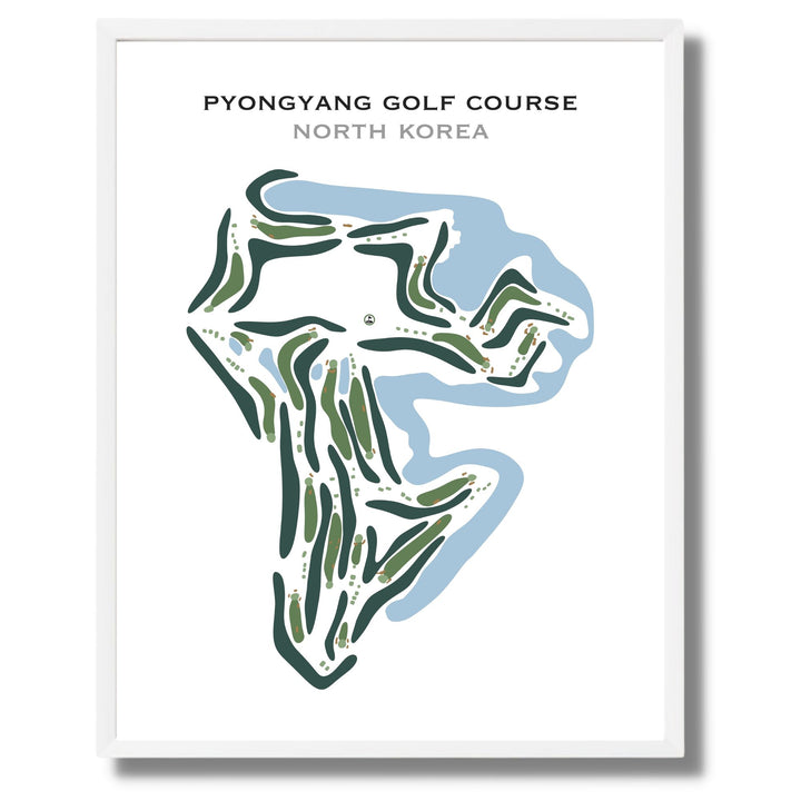 Pyongyang Golf Course, North Korea - Printed Golf Course