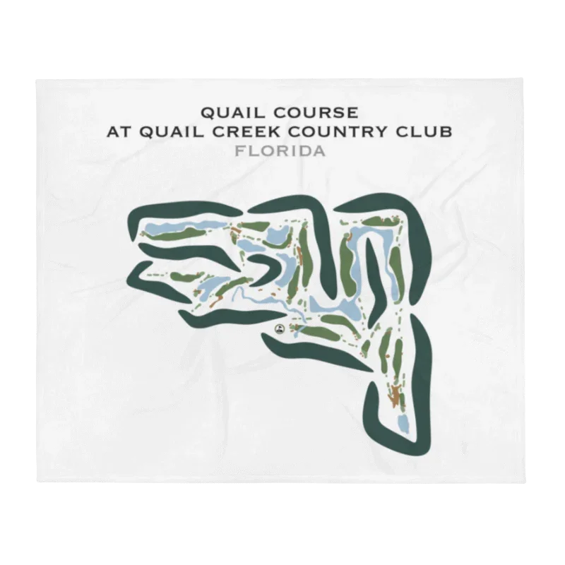 Quail Course at Quail Creek Country Club, Florida  - Printed Golf Courses