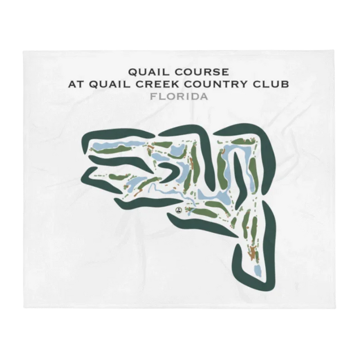 Quail Course at Quail Creek Country Club, Florida  - Printed Golf Courses