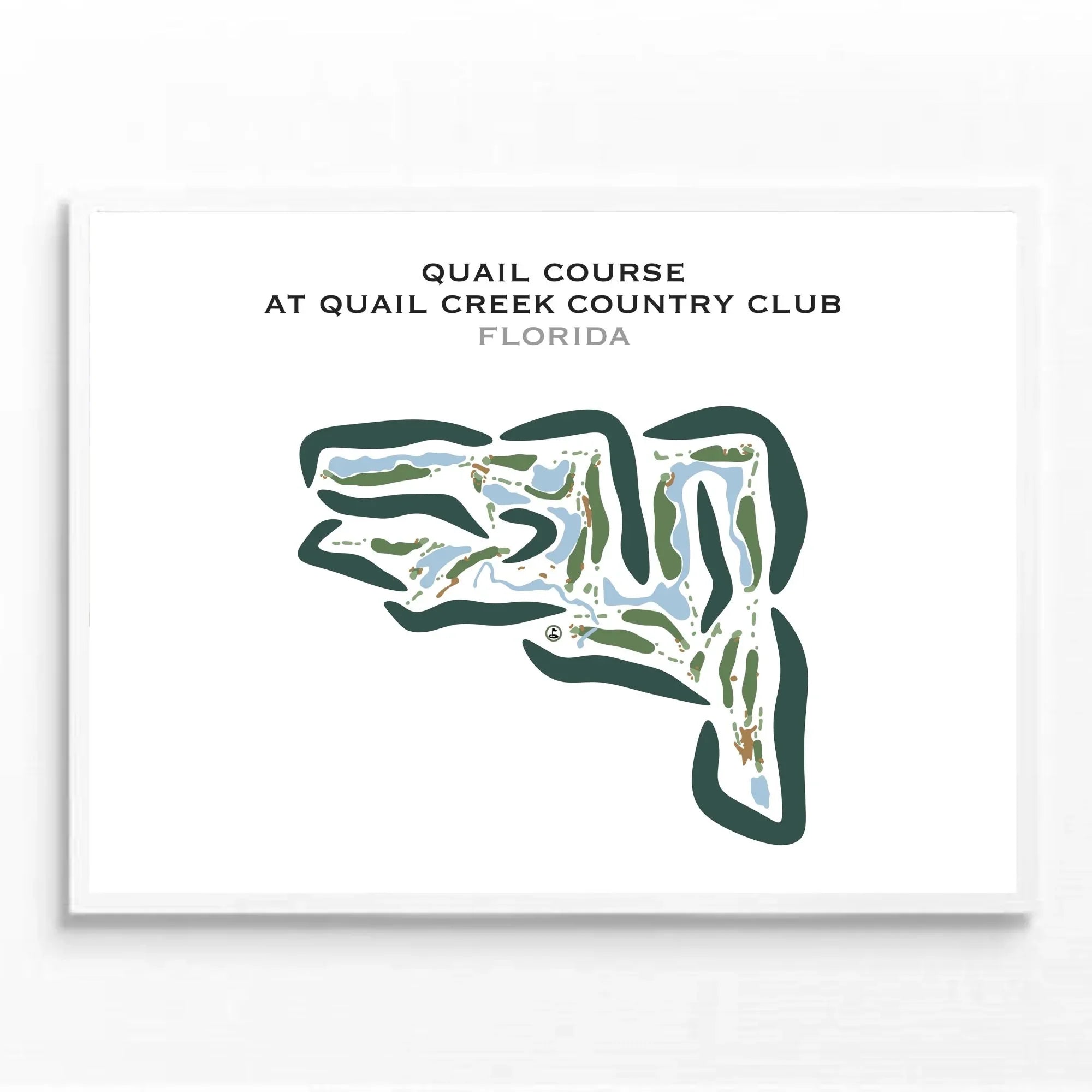 Buy the best printed golf course Quail Course at Quail Creek Country ...