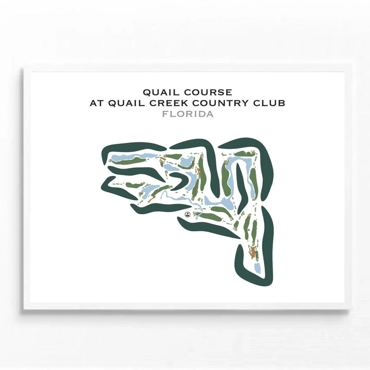 Quail Course at Quail Creek Country Club, Florida  - Printed Golf Courses