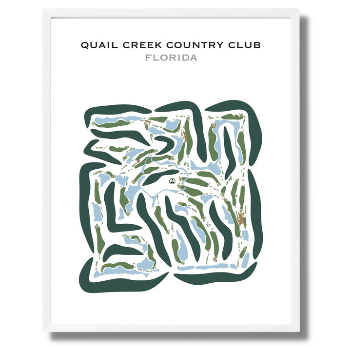 Quail Creek Country Club, Florida - Printed Golf Courses