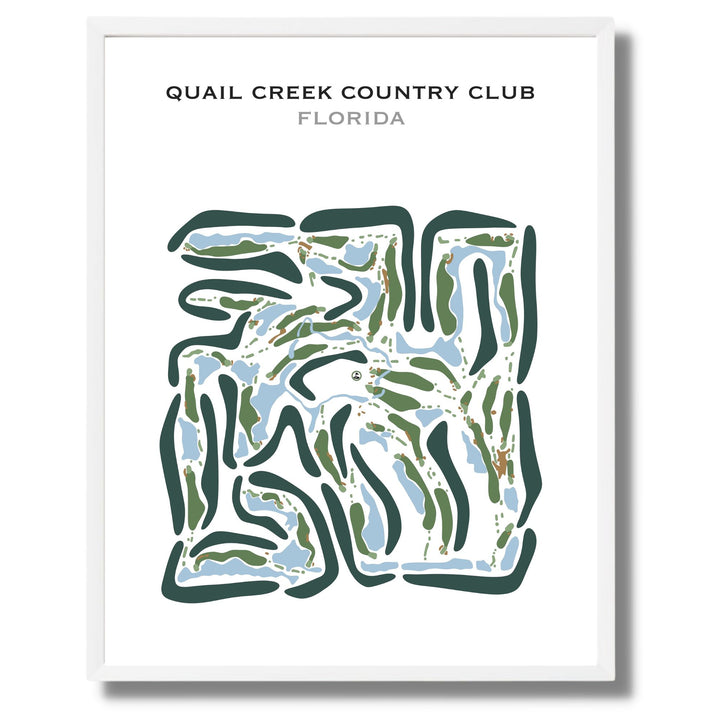 Quail Creek Country Club, Florida - Printed Golf Courses