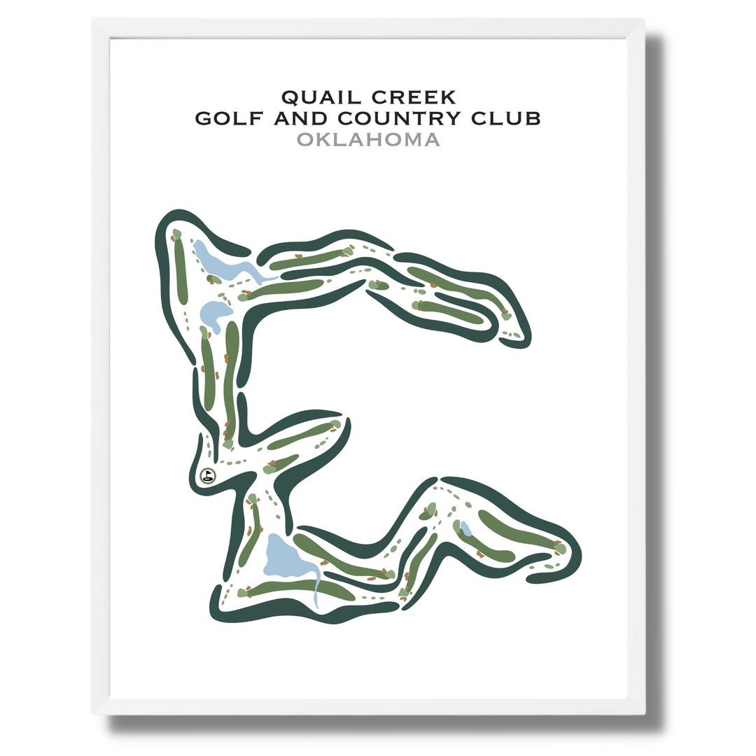 Quail Creek Golf & Country Club, Oklahoma - Printed Golf Courses