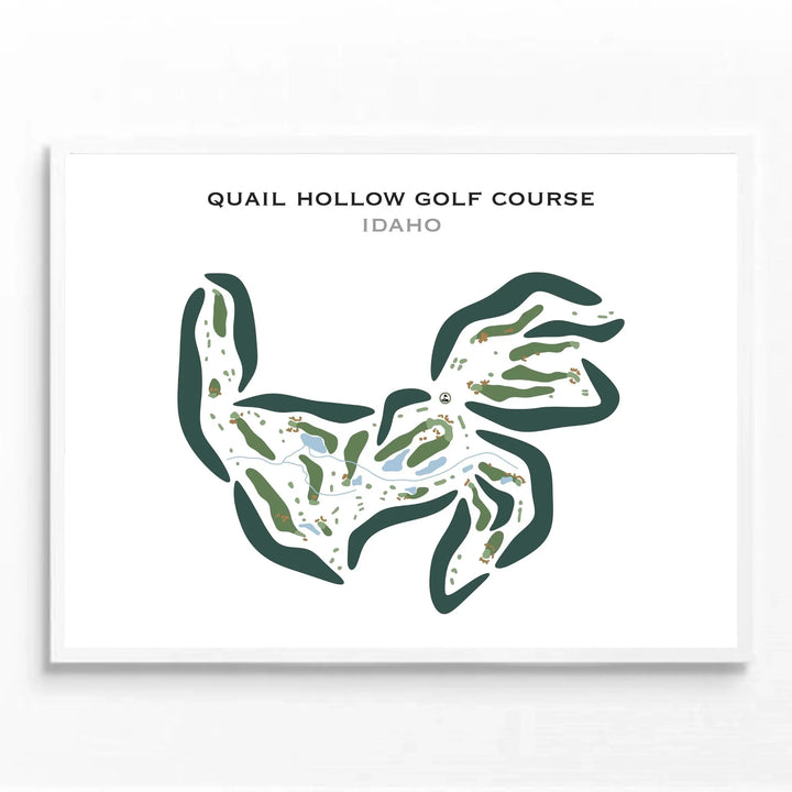Quail Hollow Golf Course, Boise, Idaho - Printed Golf Courses