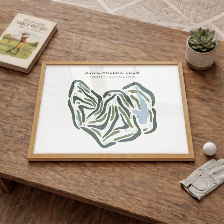 Quail Hollow Golf Club, North Carolina - Printed Golf Courses