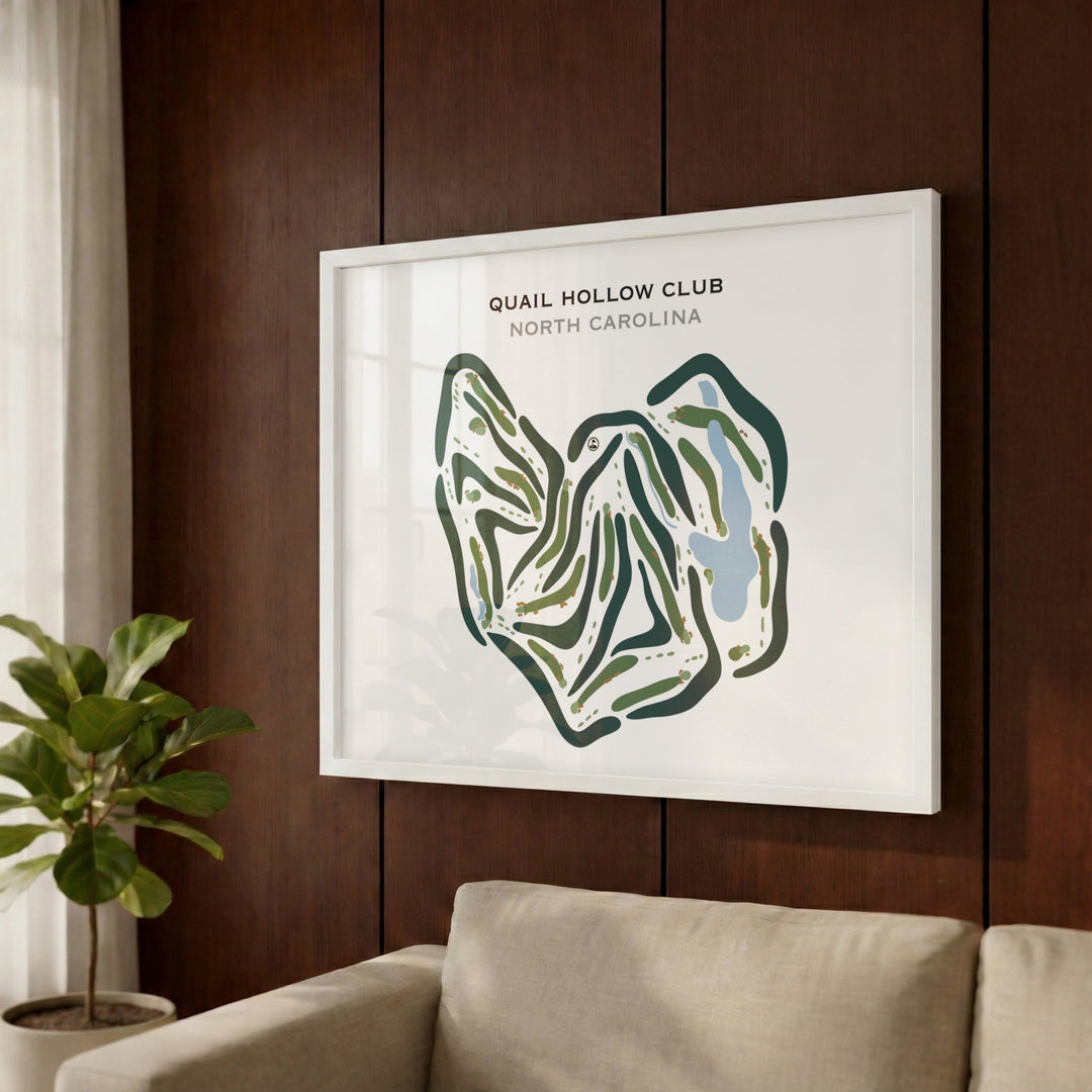 Quail Hollow Golf Club, North Carolina - Printed Golf Courses