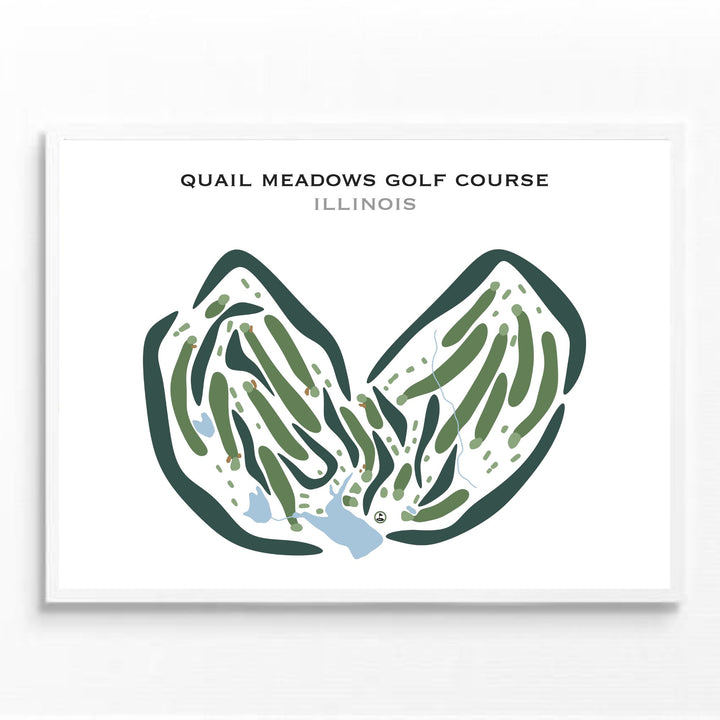 Quail Meadows Golf Course, Illinois - Printed Golf Courses