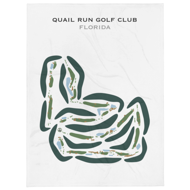 Quail Run Golf Club, Florida - Printed Golf Courses
