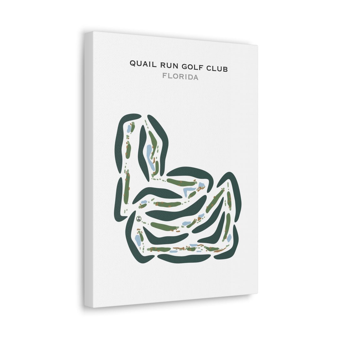 Quail Run Golf Club, Florida - Printed Golf Courses