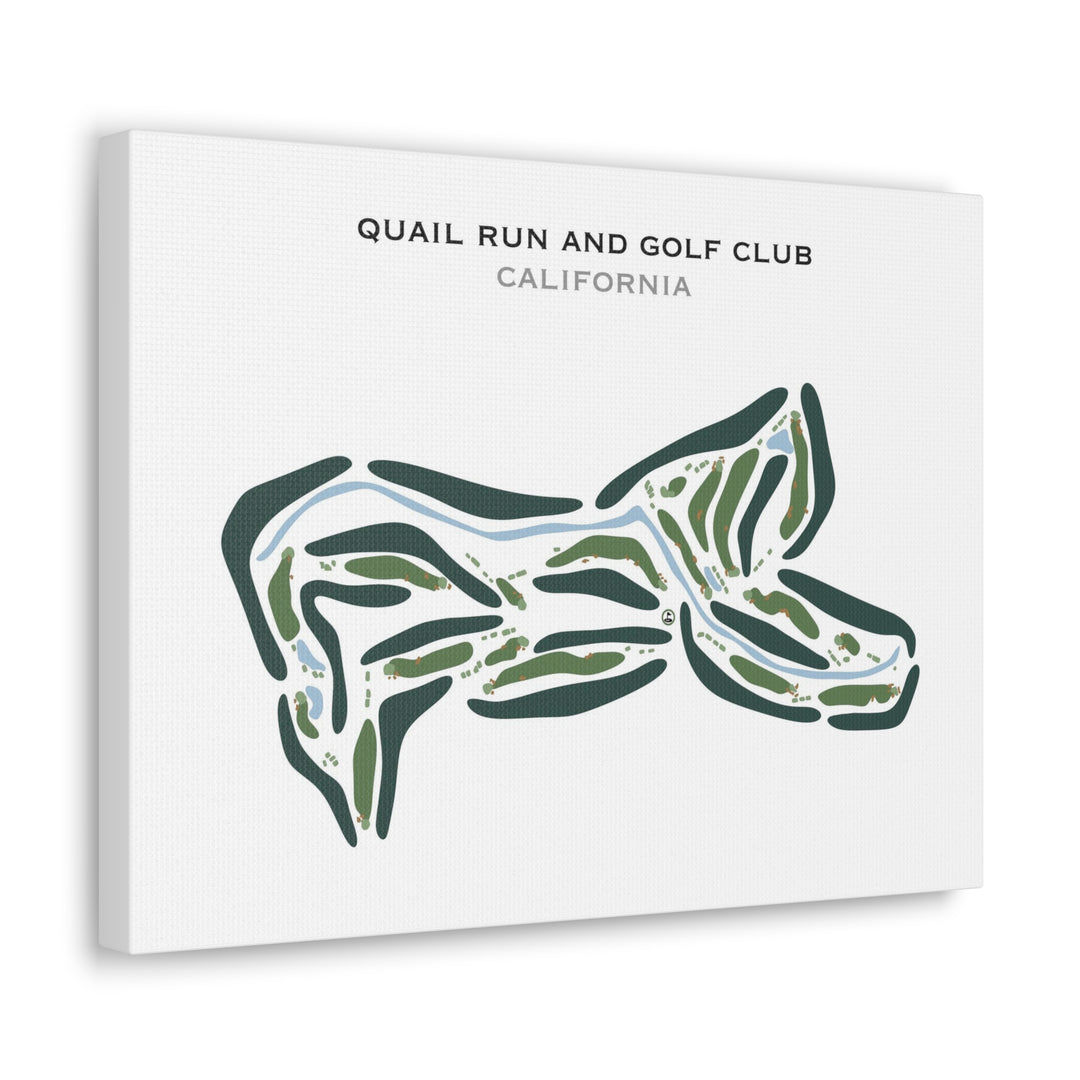 Quail Run & Golf Club, California - Printed Golf Course