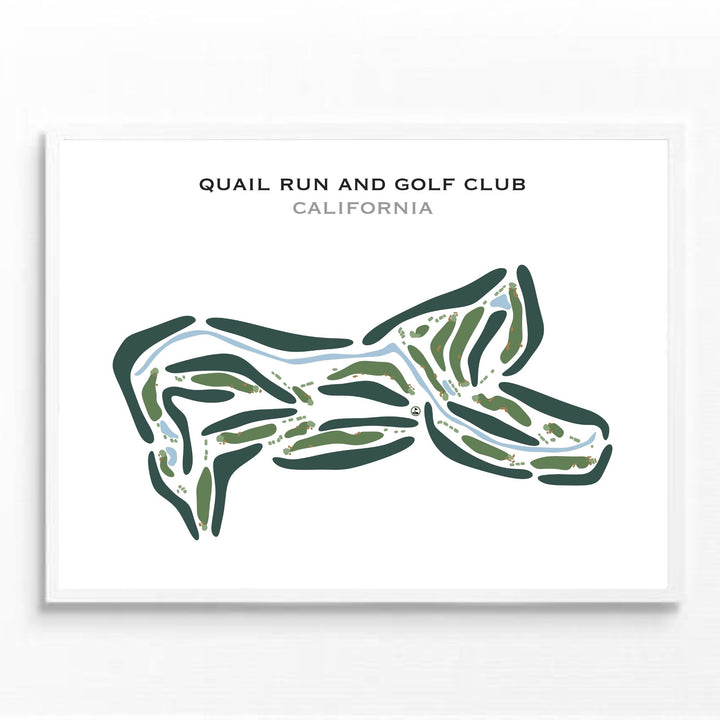 Quail Run & Golf Club, California - Printed Golf Course