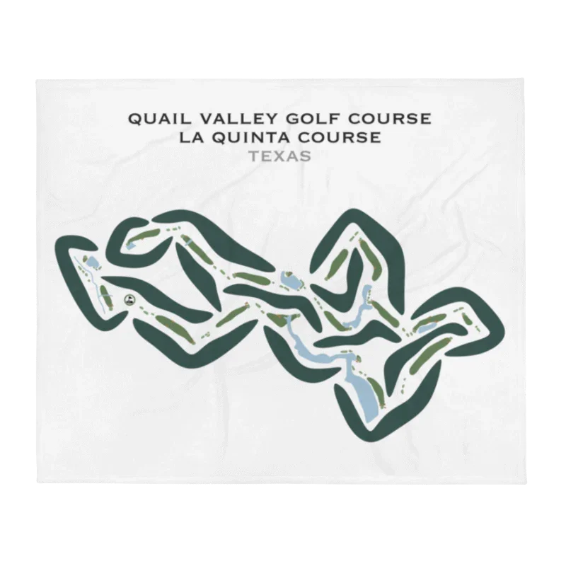 Quail Valley Golf Course, La Quinta Course, Texas - Printed Golf Courses
