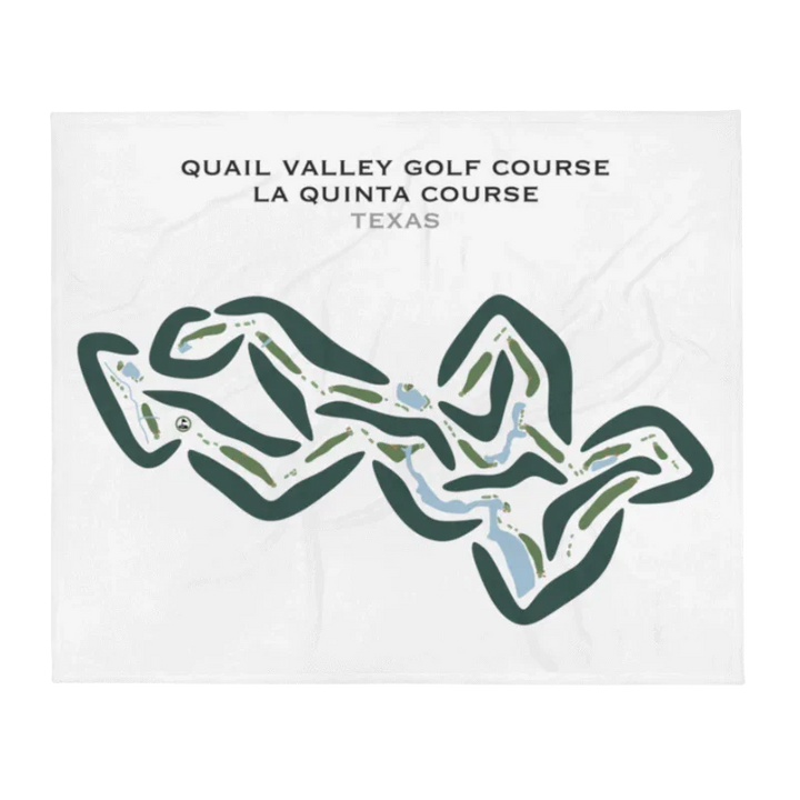 Quail Valley Golf Course, La Quinta Course, Texas - Printed Golf Courses
