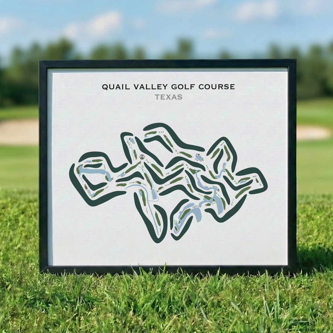 Quail Valley Golf Course, Texas - Printed Golf Courses