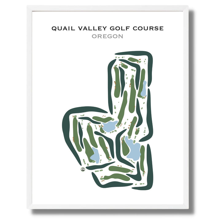 Quail Valley Golf Course, Oregon - Printed Golf Courses