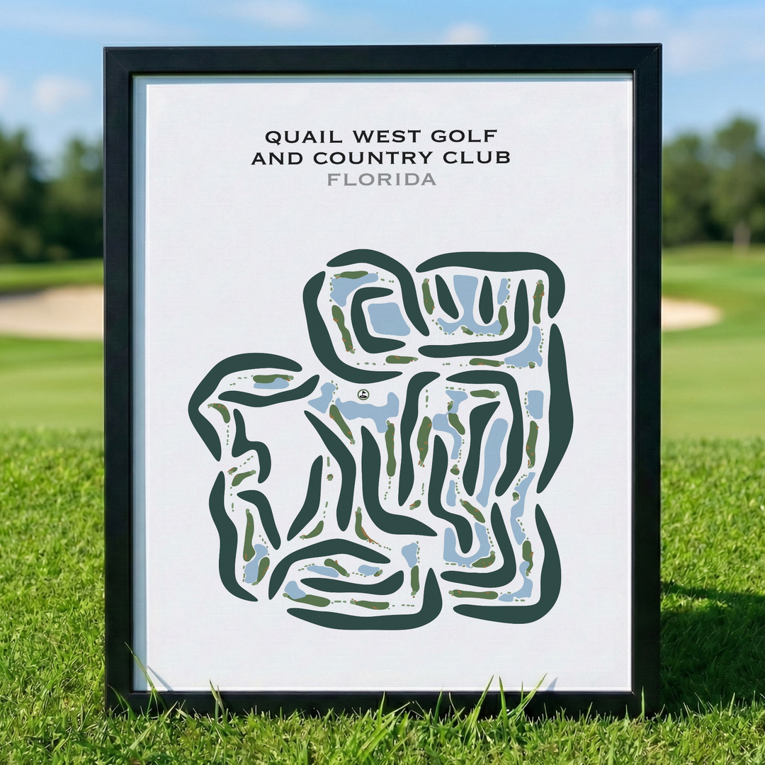 Quail West Golf & Country Club, Florida - Printed Golf Courses