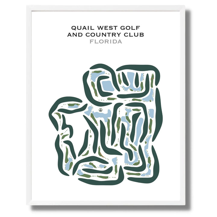 Quail West Golf & Country Club, Florida - Printed Golf Courses