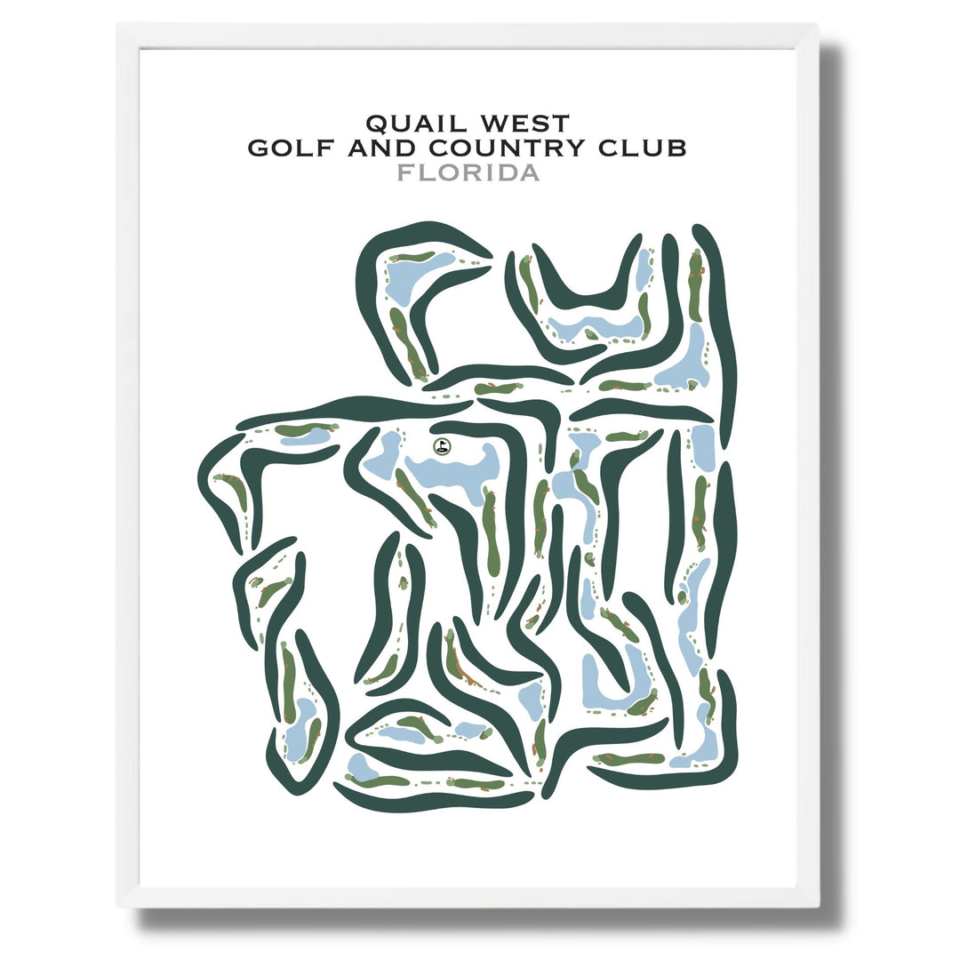 Quail West Golf & Country Club, Florida - Printed Golf Courses