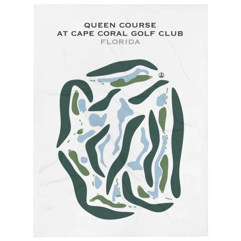 Queen Course at Cape Royal Golf Club, Florida  - Printed Golf Courses