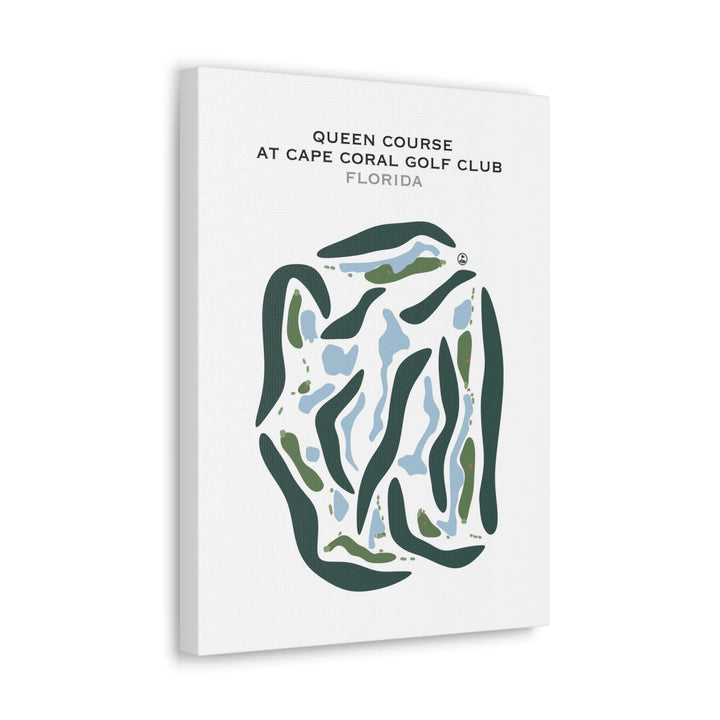 Queen Course at Cape Royal Golf Club, Florida  - Printed Golf Courses