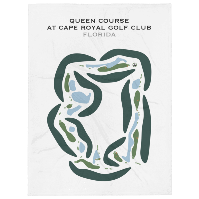 Queen Course at Cape Royal Golf Club, Florida  - Printed Golf Courses