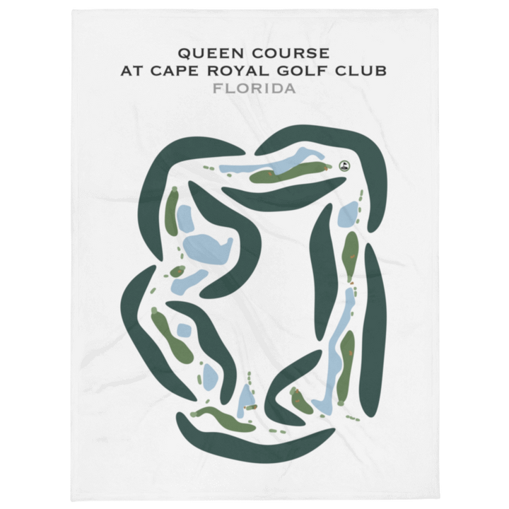 Queen Course at Cape Royal Golf Club, Florida  - Printed Golf Courses